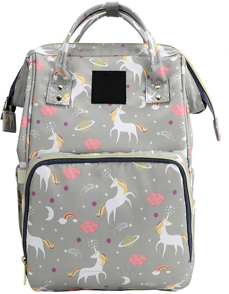Perfect Pricee grey Unicorn baby Diaper Backpack Mother Diaper