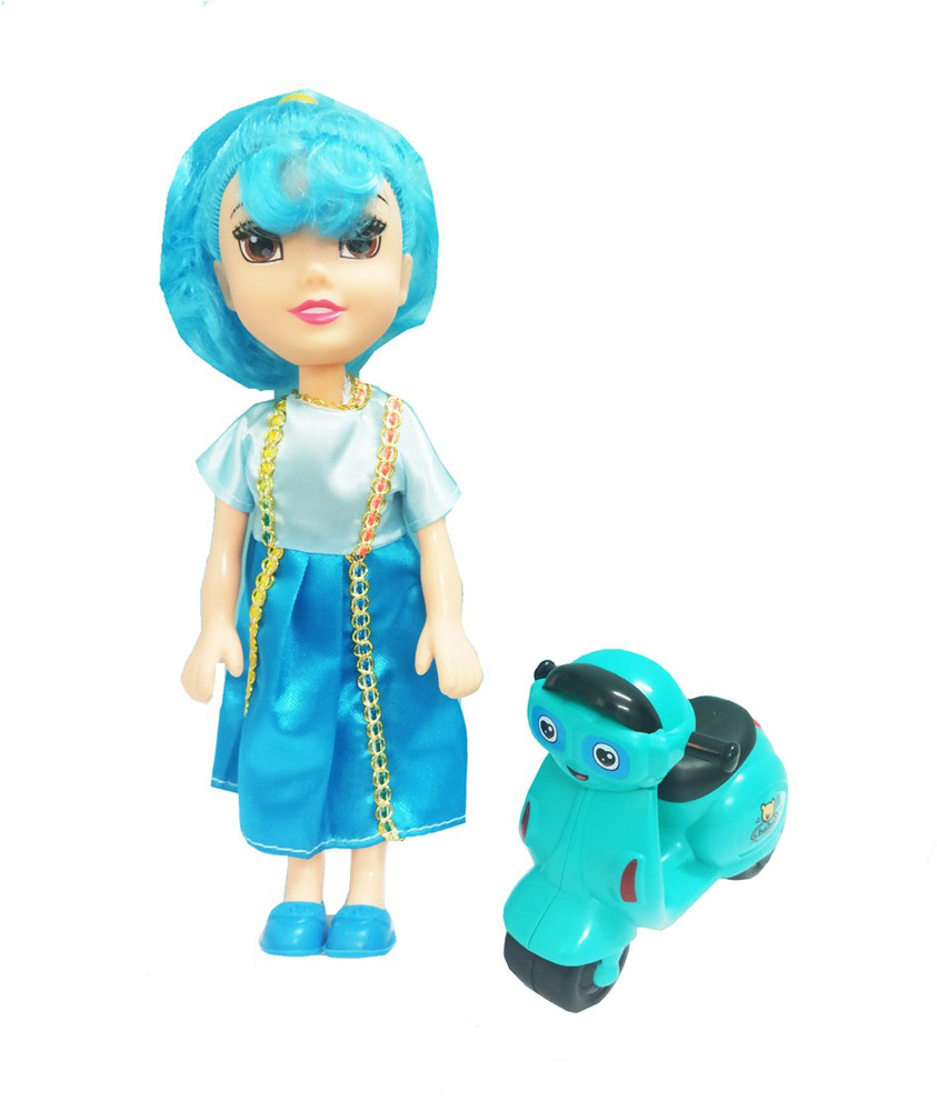 Shanaya Beautiful Doll With Scooter Baby Doll Set For Girls ABS