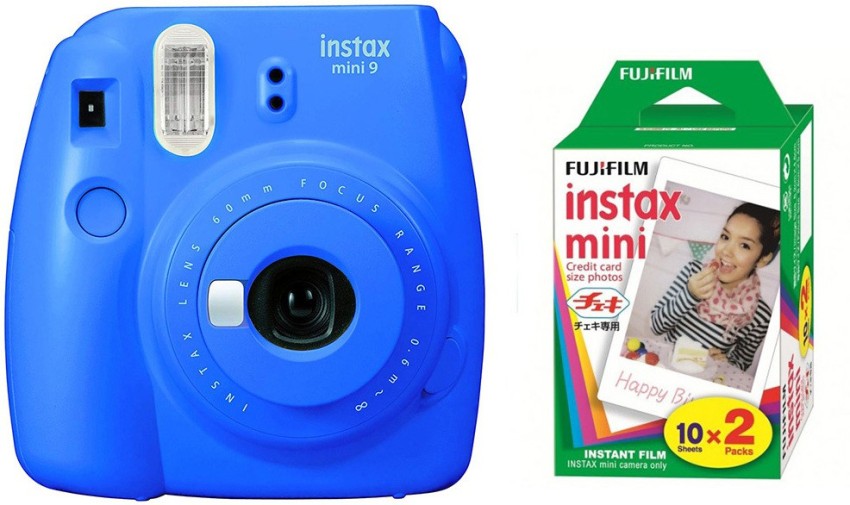 Buy Fujifilm Instax Mini 9 On-The-Go Instant Camera Kit (Automatic Film  Feeding Out, Ice Blue) Online - Croma