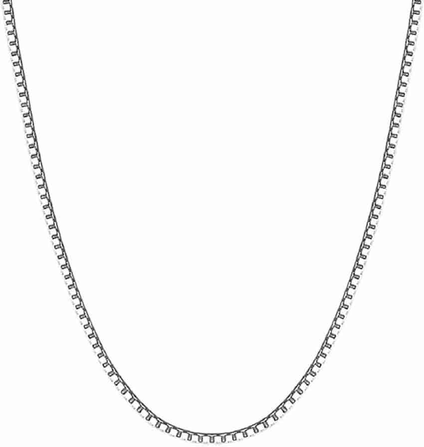 Unisex store silver chain