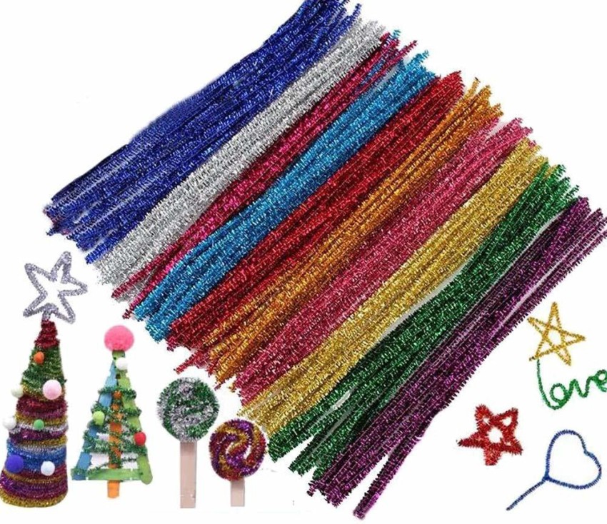 DSR Crafts Pipe Cleaner, Red (12-inch, 100 Pieces) - DIY  Accessory