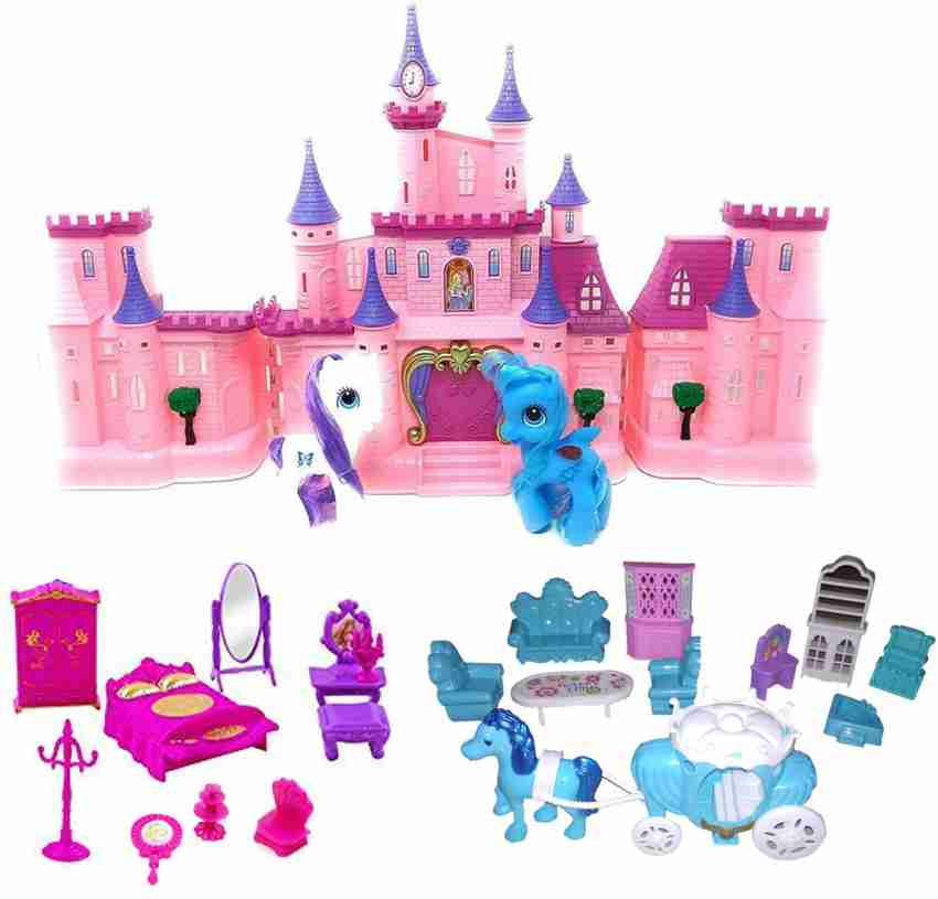 IndusBay Castle Doll house set Pony Princess DollHouse Play Set