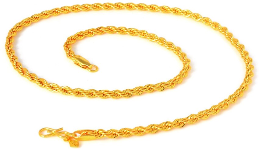 22 inch gold store plated rope chain