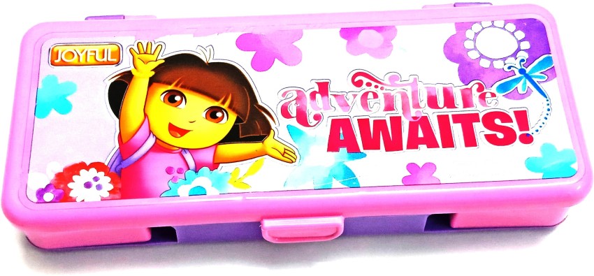 JOYFUL Fun-blocks Pencil Box, Dora Pencil Box for Kids, Purple Color, Fun &  Learn - Joyful Plastic
