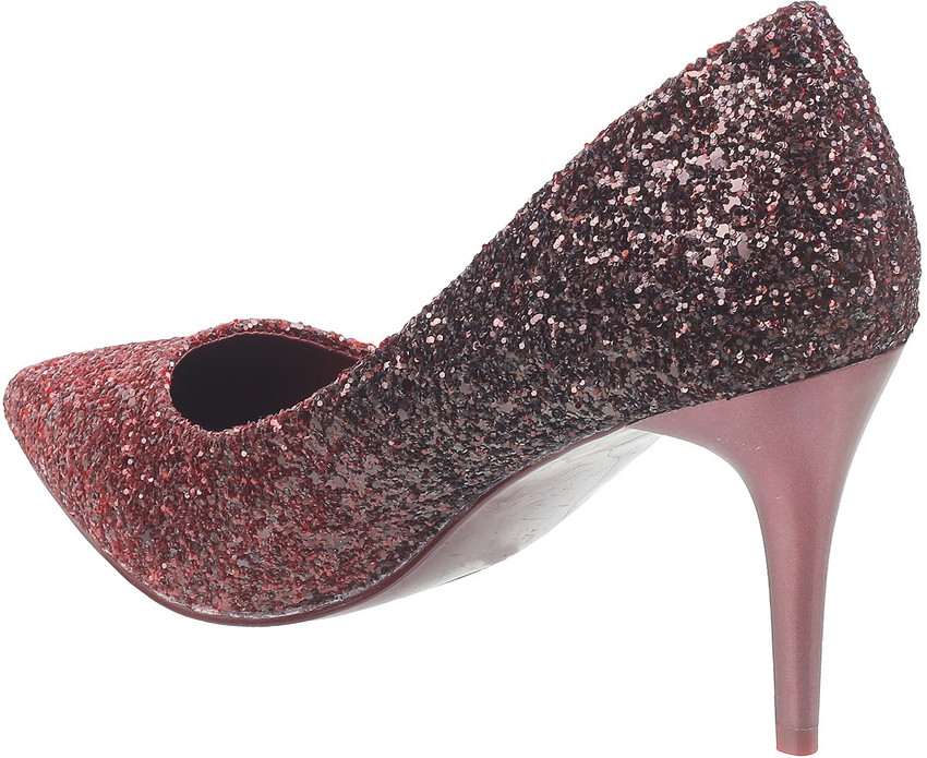 Maroon sales sparkly heels