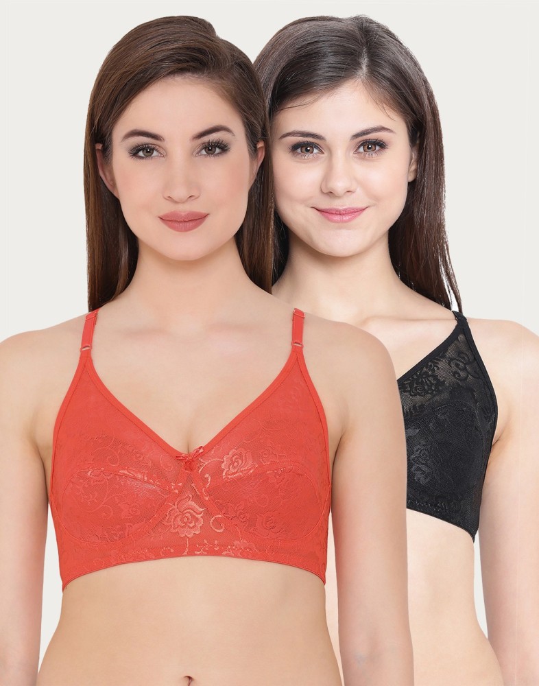 Buy CLOVIA Womens Lace Padded Non Wired Bralette Bra