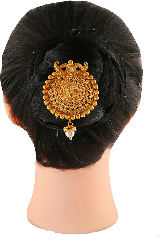 Anuradha Art jewellery Traditional Ambada Pin Bun Clip Price in