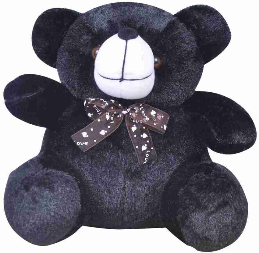 Natali Traders Plush Material Black Teddy Bear 22 cm Plush