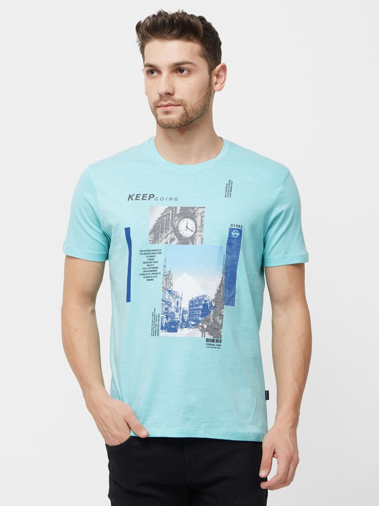 FRITZBERG Printed Men Round Neck Light Blue T Shirt Buy FRITZBERG Printed Men Round Neck Light Blue T Shirt Online at Best Prices in India Flipkart