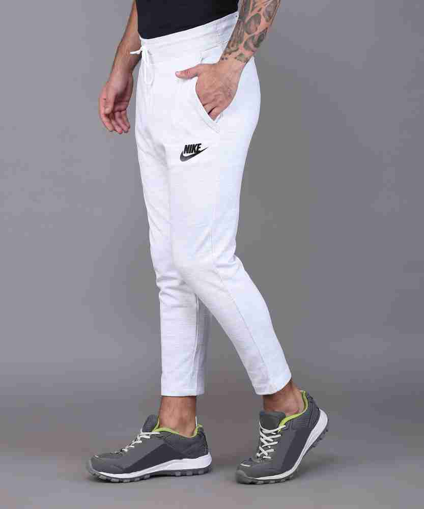 Nike men's cheap white track pants