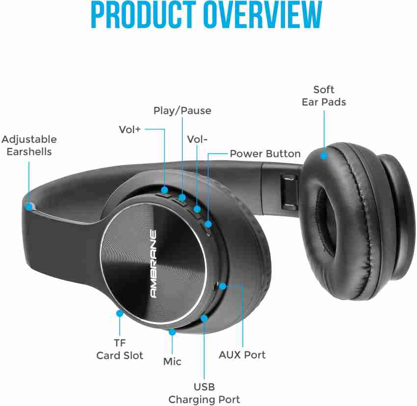 Ambrane WH 74 Bluetooth Headset Price in India Buy Ambrane WH 74