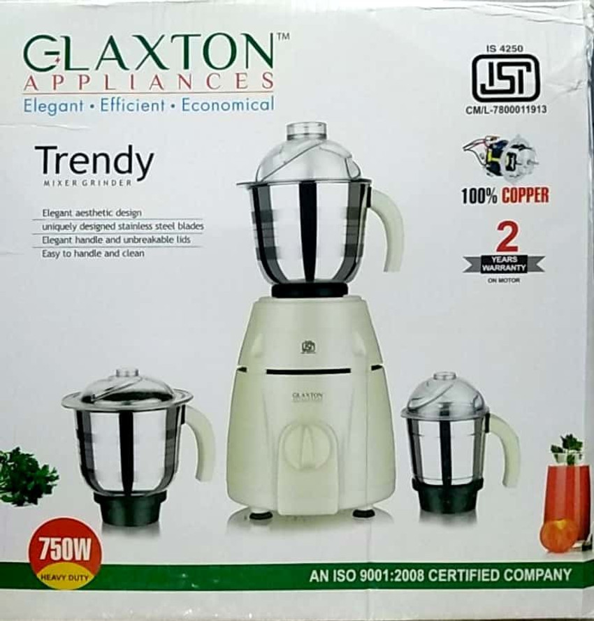 GLAXTON 750W 750 W Mixer Grinder Price in India Buy GLAXTON 750W 750 W Mixer Grinder Online at Flipkart