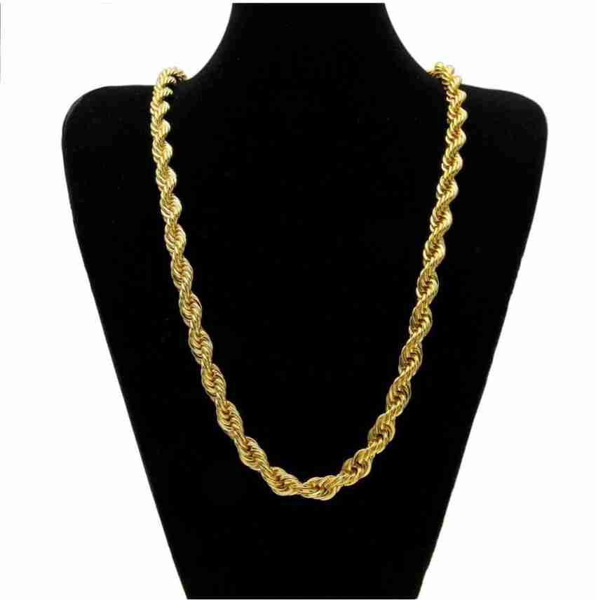 SILVERISH Gold Rope Chain Best Quality Chain for Girls and Boys 3 MM Gold-plated  Plated Metal Chain Price in India - Buy SILVERISH Gold Rope Chain Best  Quality Chain for Girls and