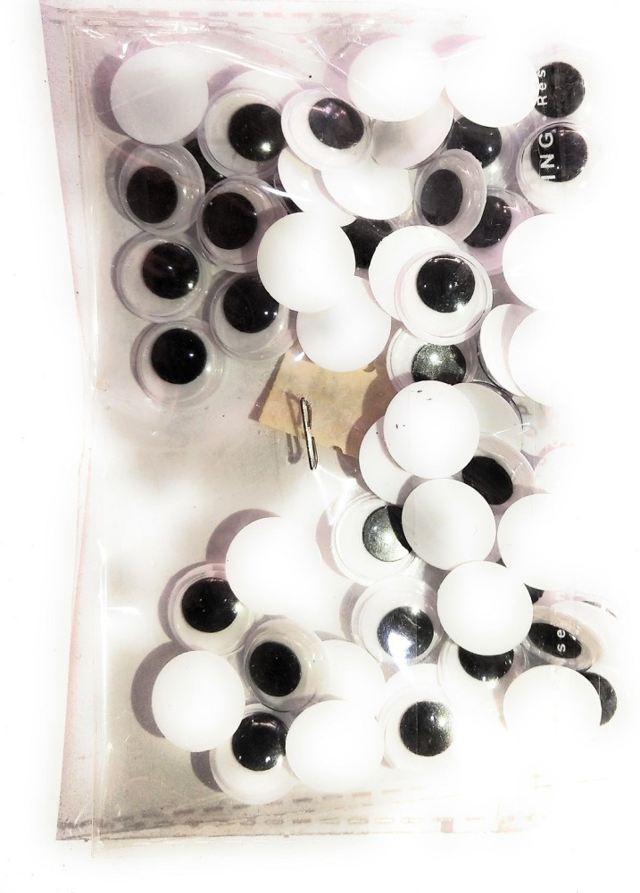 White Black CraftDev Googly Eyes, Size: 12mm, Quantity Per Pack: 4000 at Rs  400/pack in Mumbai