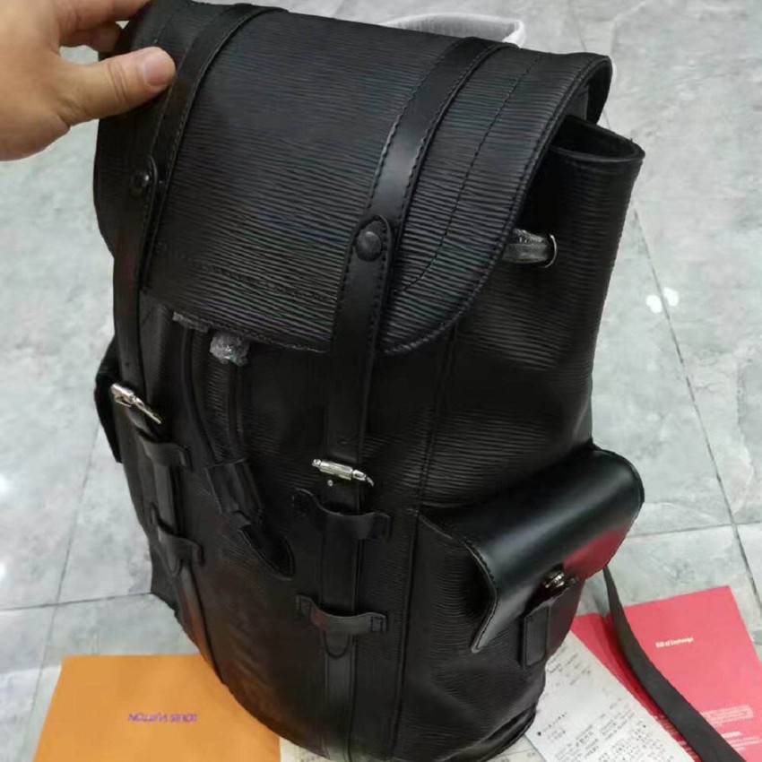 Black louis vuitton supreme cheap backpack