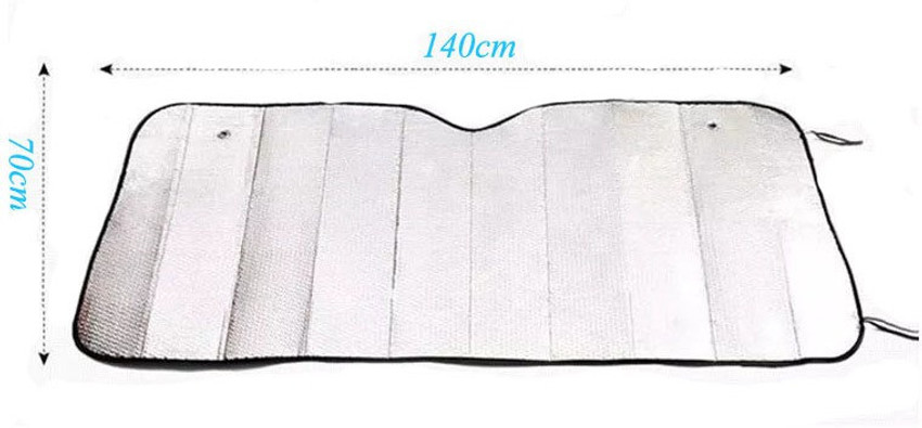 ROY Car Front Windscreen Visor Double Sheet of Aluminium Car Sun