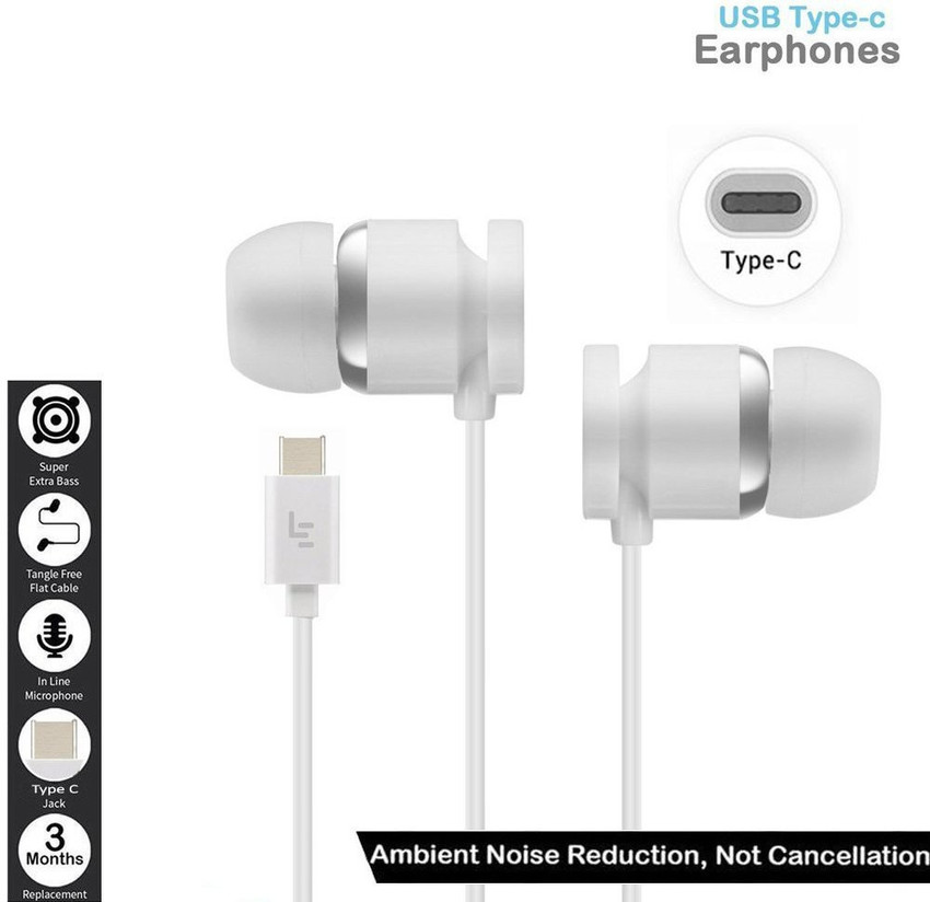 DELMOHUT Letv LeEco Type C Plug Audio Earphone Wired Headset Price