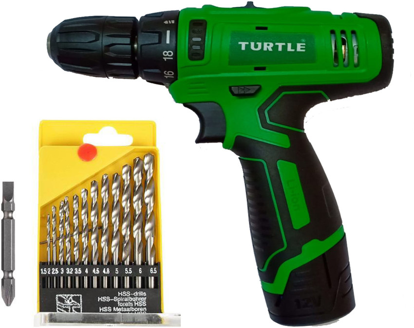 TURTLE cordless drill machine Cordless screw driver machine Pistol Grip Drill Price in India Buy TURTLE cordless drill machine Cordless screw driver machine Pistol Grip Drill online at Flipkart