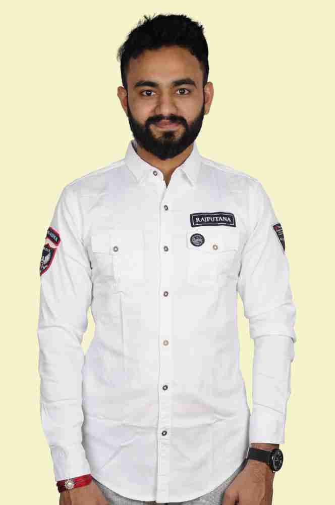 Rajputana Men Embroidered Casual White Shirt Buy Rajputana Men Embroidered Casual White Shirt Online at Best Prices in India Flipkart