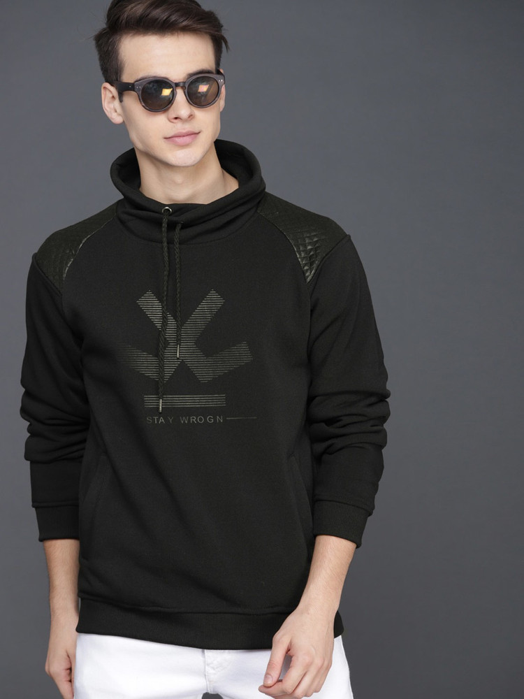 Wrogn hooded shirt discount