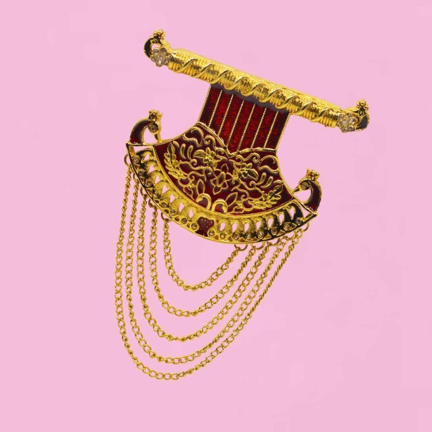 Royal brooch deals for jodhpuri suit