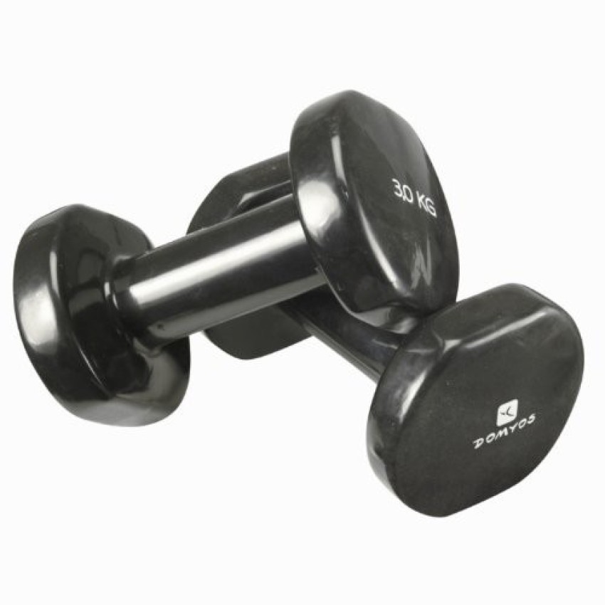 DOMYOS by Decathlon 3 KG PVC DUMBBELLS X2 Fixed Weight