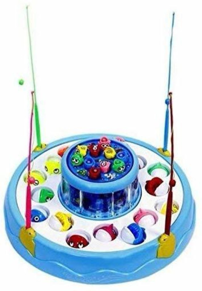 Fedele GoGo, Electronic Fishing Toy Set with 26 Fishes, 4 Rod, 2