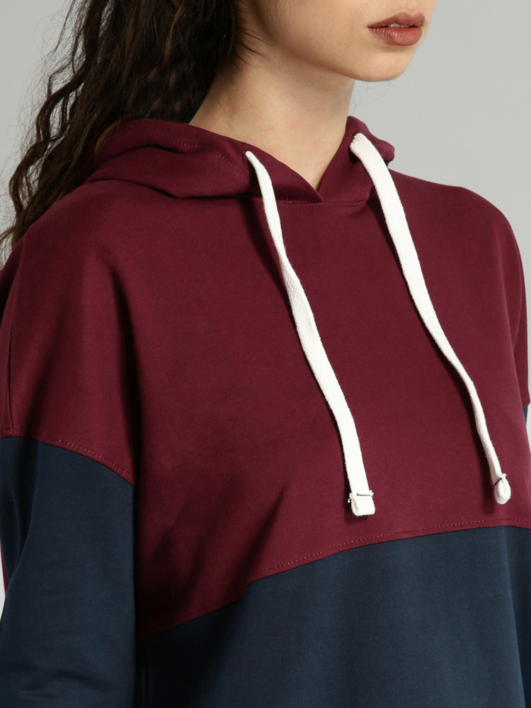 Colour block hot sale sweatshirt womens