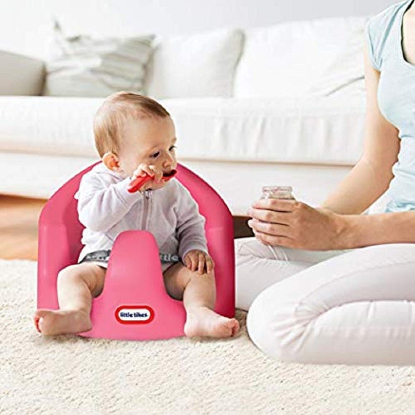 Powerpak Little Tikes PU Ergonomic Bumbo Chair My First Seat Baby Infant Foam Floor Seat For Play Feeding Time with Safety Belt Strap for 4 Months Kids for use as soon