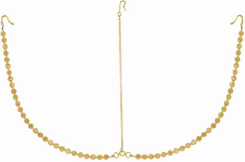 Sri Shringarr Fashion Traditional Micro Gold Polished Damini Maang Tikka Matha patti Tikka Borla for Women Hair Chain Price in India Buy Sri Shringarr Fashion Traditional Micro Gold Polished Damini Ma...