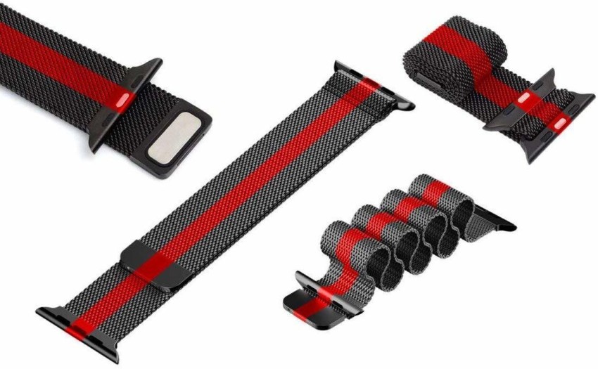 Black/Red Striped Strap