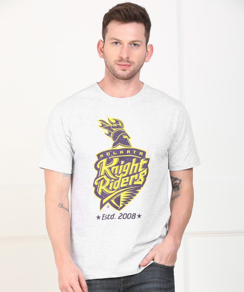 KOLKATA KNIGHT RIDERS IPL Printed Men Round Neck Grey T Shirt Buy Grey KOLKATA KNIGHT RIDERS IPL Printed Men Round Neck Grey T Shirt Online at Best Prices in India Flipkart
