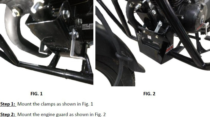 Honda unicorn 150 engine guard clearance