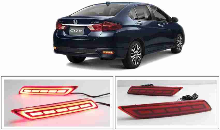 PRTEK Rear DRL Bumper Light Back Bumper Tail Reflector NEON Brake