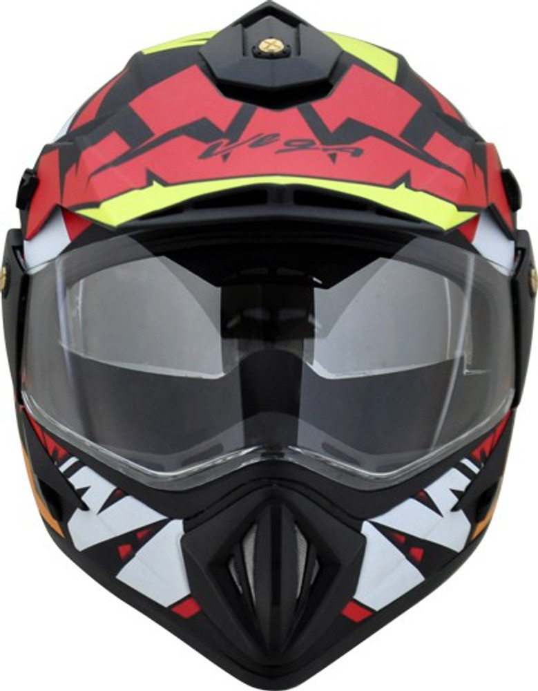 VEGA Off Road D V Thunder Motorbike Helmet Buy VEGA Off Road D V Thunder Motorbike Helmet Online at Best Prices in India Motorbike Flipkart