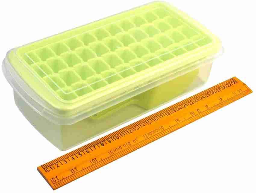 Ice Cube Tray with Lid and Bin, 2 Pack for Freezer, 64 Pcs Ice Cube Mold  (White)