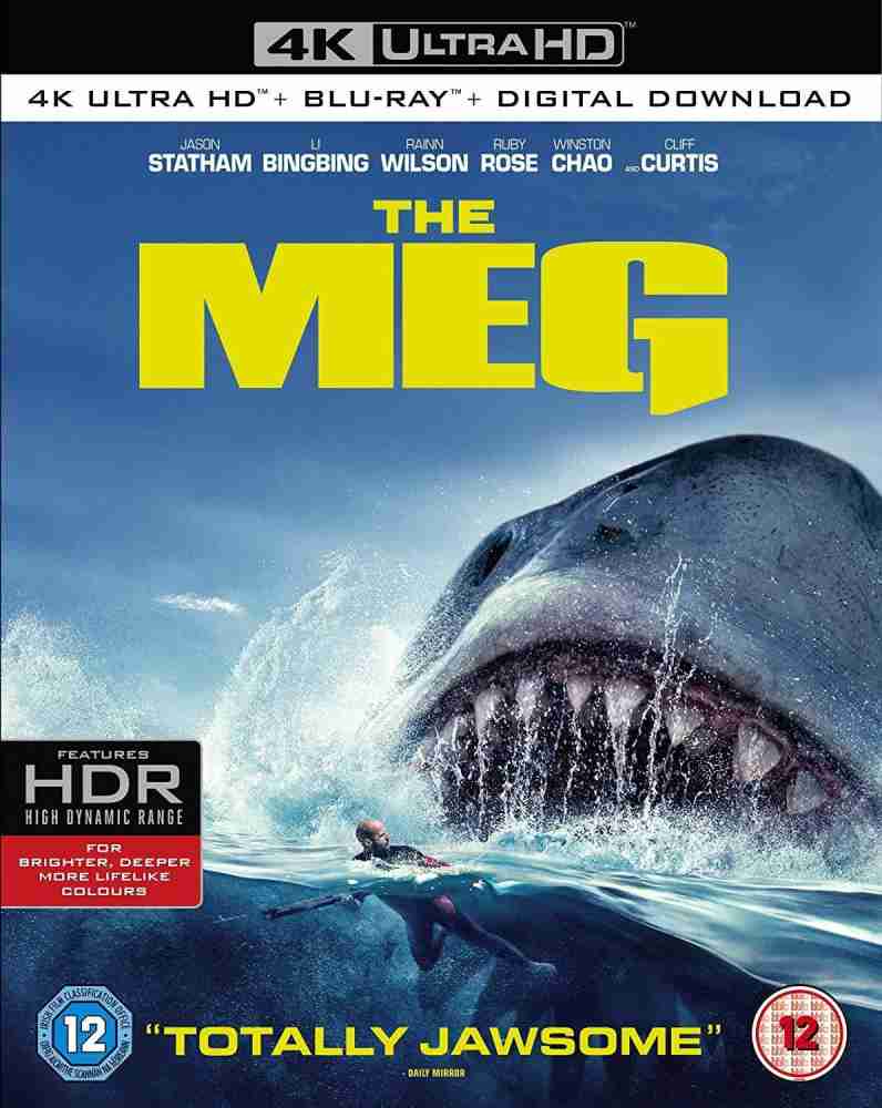 The Meg 4K UHD Blu ray Digital Download 2 Disc Set