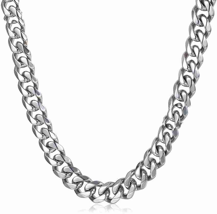 SILVERISH Matte Finish Silver Chain for Men and Women Matte Look Chain 20 inch Platinum Plated Stainless Steel Chain Price in India Buy SILVERISH Matte Finish Silver Chain for Men and