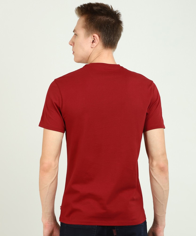 levi's maroon t shirt