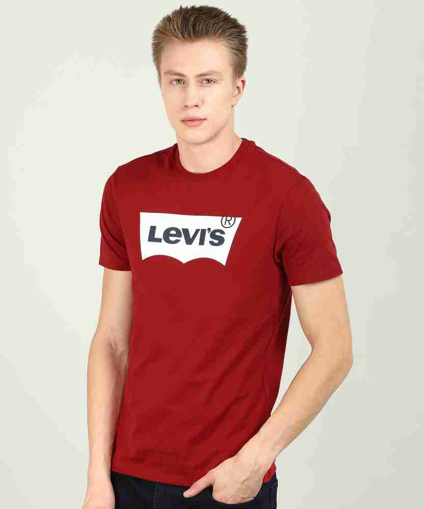 levi's maroon t shirt