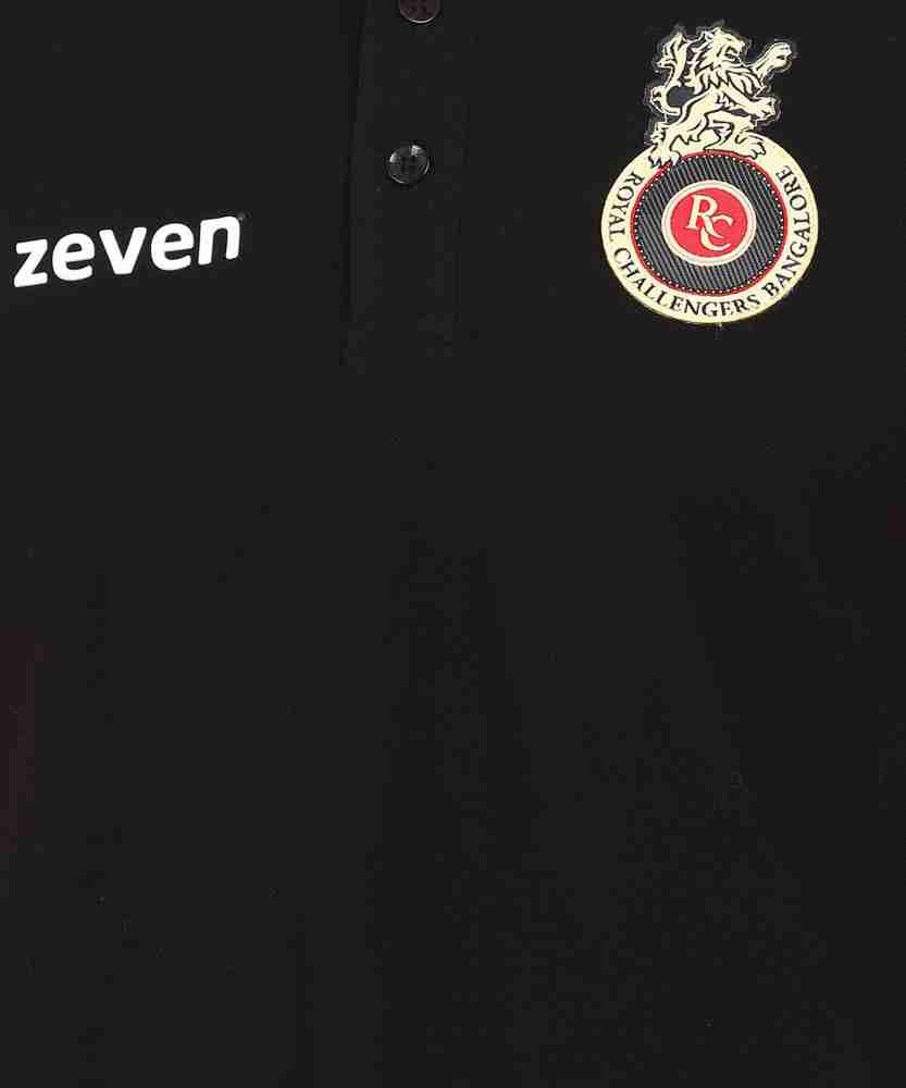 Rcb black polo t shirt hot sale