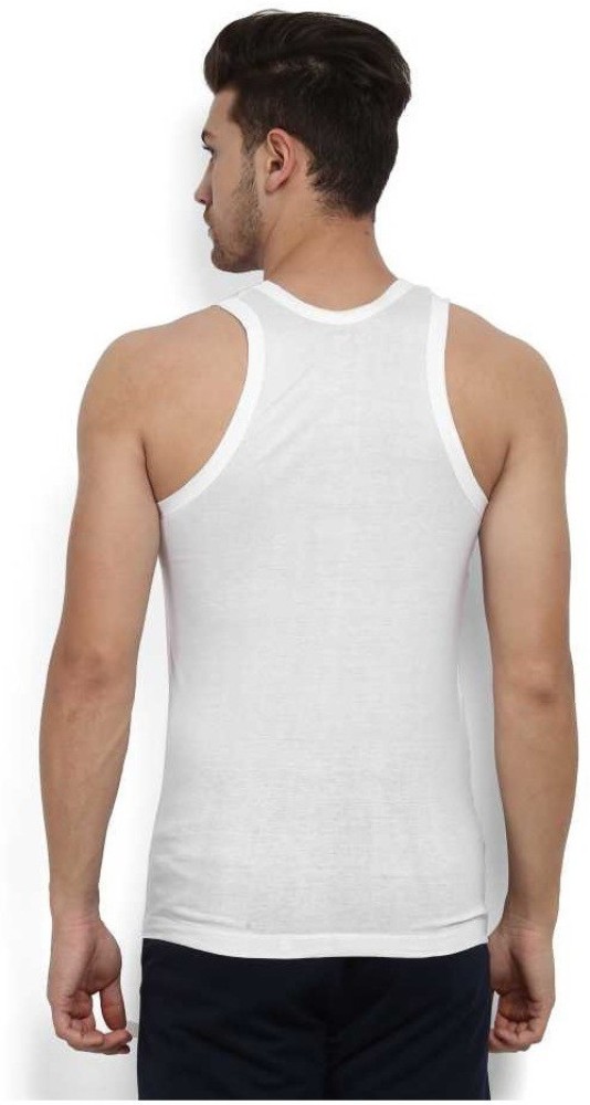 Rupa Euro Men's Micra Round Neck Vest,White,Pack of 5