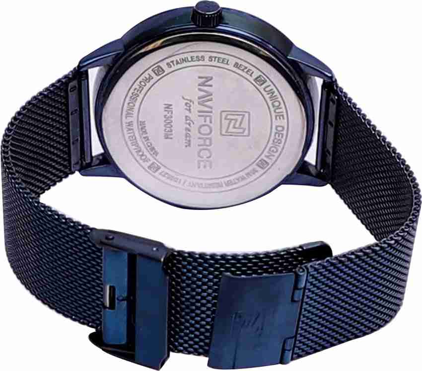 NAVIFORCE Men Watch Brand Stylish Waterproof Stainless Steel Mesh