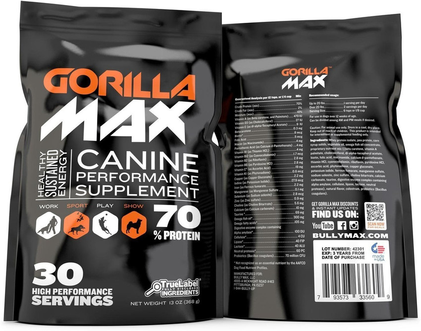 Gorilla max dog food 2025