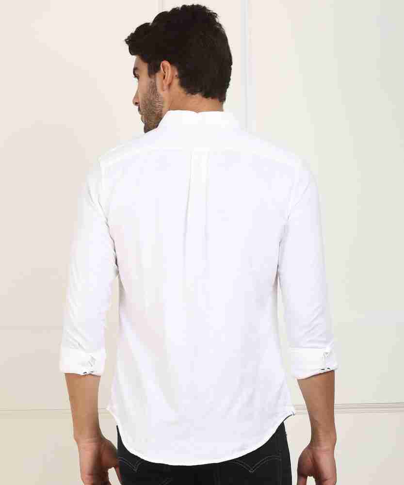 LEVI S Men Solid Casual White Shirt Flipkart