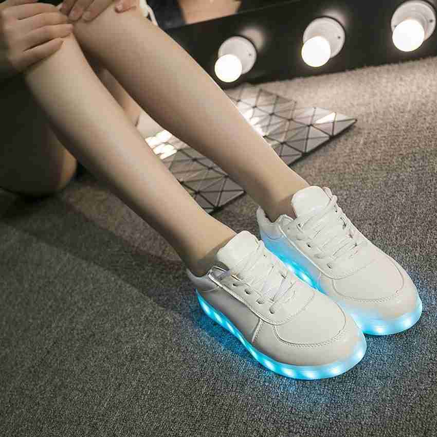 Mr.SHOES New Hot 7 Colors Luminous Led Shoes Men Glow Men USB