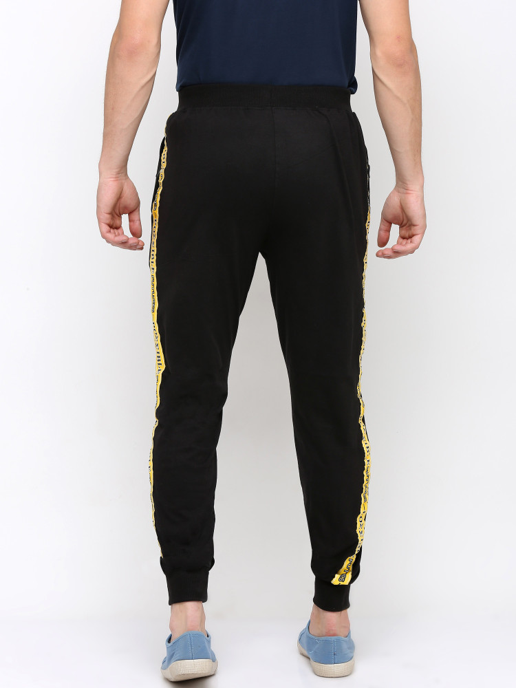 Yellow black and hot sale white track pants