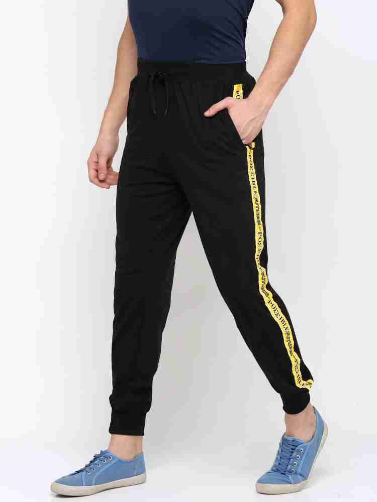 MANIAC Colorblock Men White Black Yellow Track Pants Buy