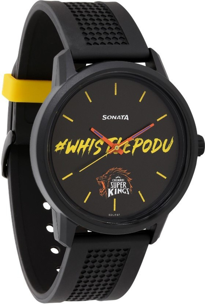 SONATA 77085PP06 Chennai Super Kings Analog Watch For Men Buy