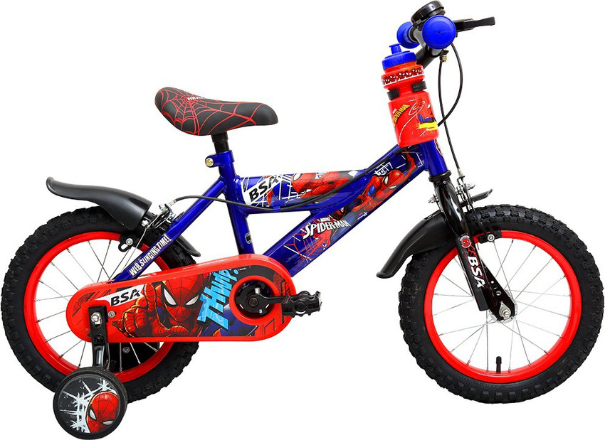 BSA SPIDERMAN 14 BLUE 14 T Road Cycle Price in India Buy BSA SPIDERMAN 14 BLUE 14 T Road Cycle online at Flipkart